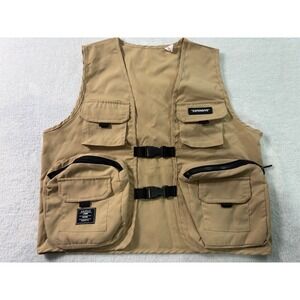 Verdusa Boys Tan Tactical Utility Vest Multi Pocket Buckle Closure 10Y Khaki